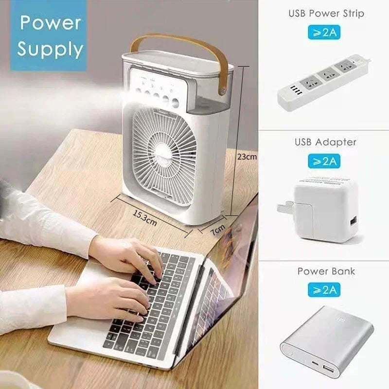 Portable 3-in-1 Desktop Air Cooler