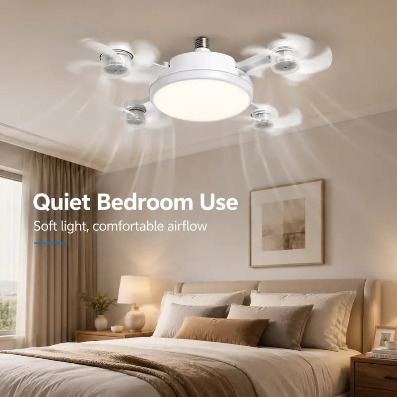 Foldable LED Ceiling Fan Light