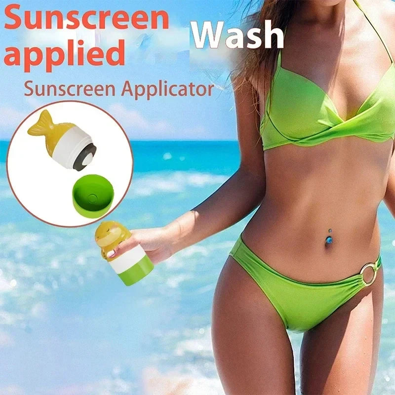 Refillable Portable Sunscreen Roll-on Applicator