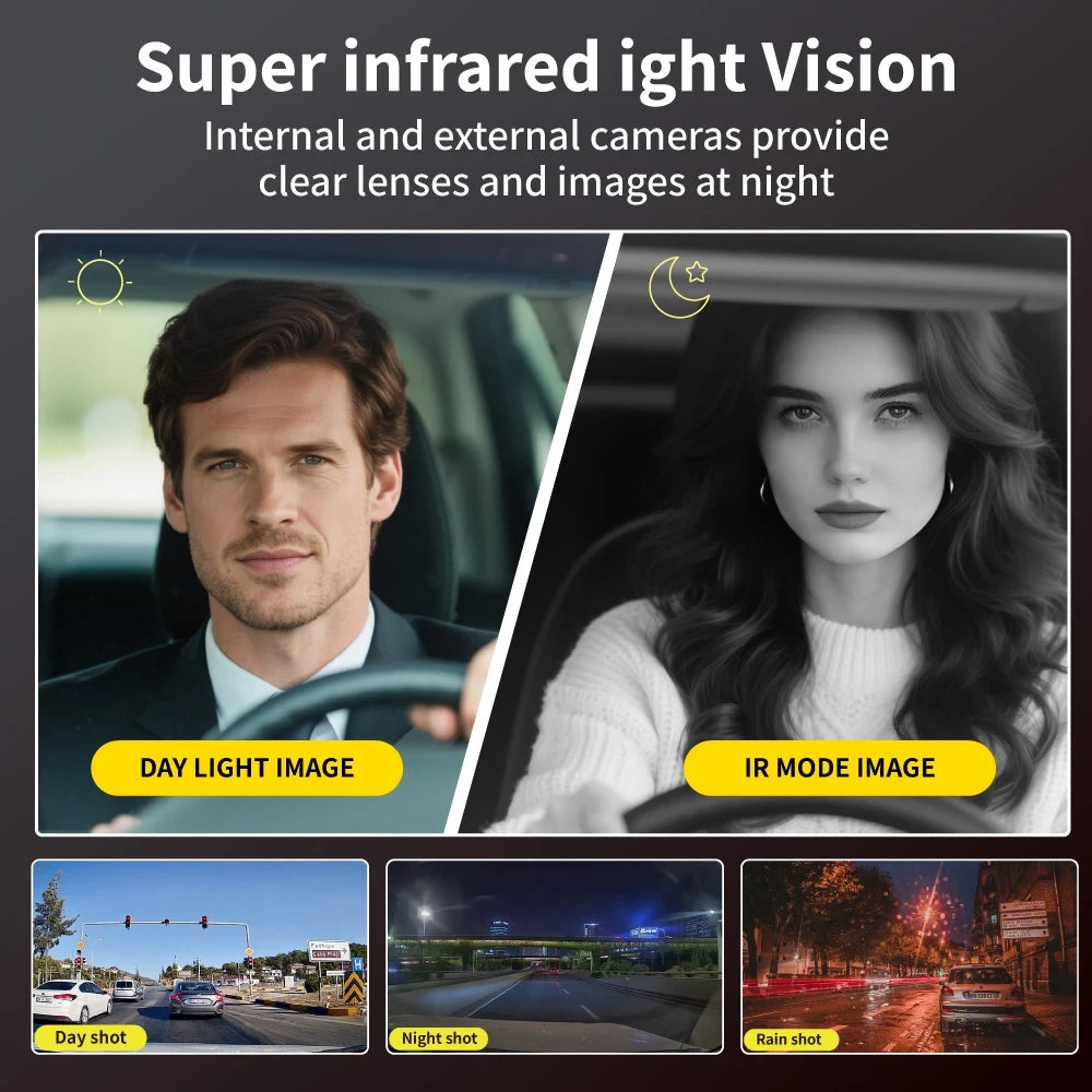 Three Channel Vehicle Dash Camera