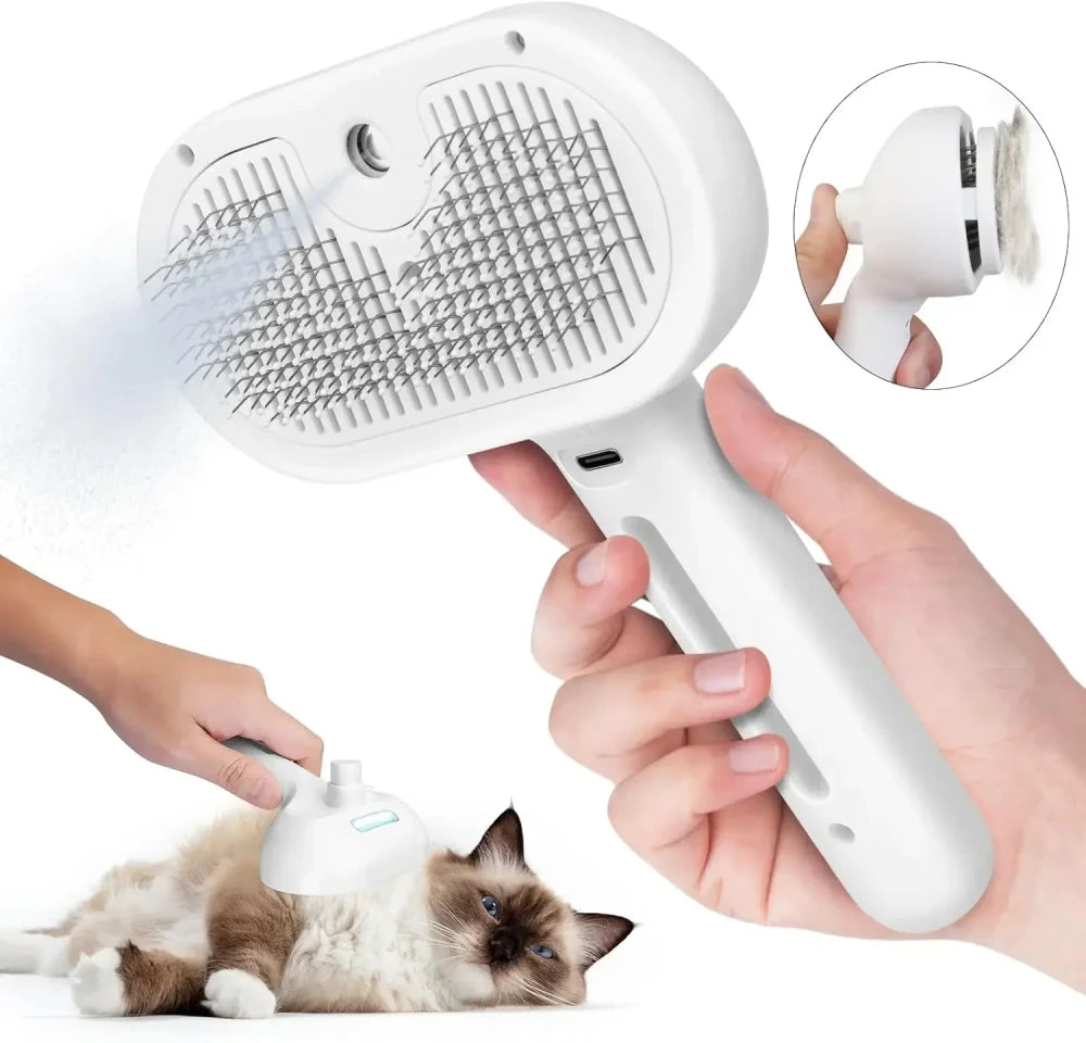 Steaming Pet Grooming Brush