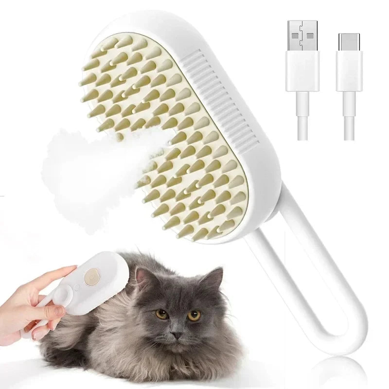Steaming Pet Grooming Brush