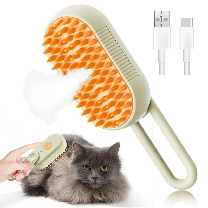 Steaming Pet Grooming Brush