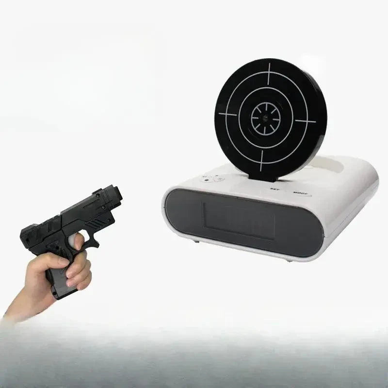 Interactive Target Shooting Alarm Clock