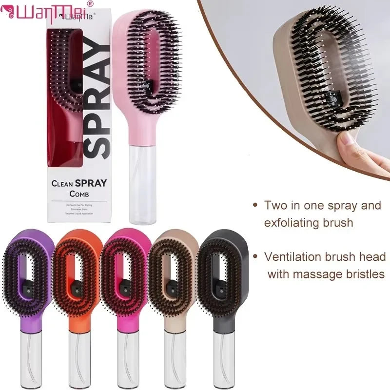 Dual-Function Spray Mist Detangling Comb