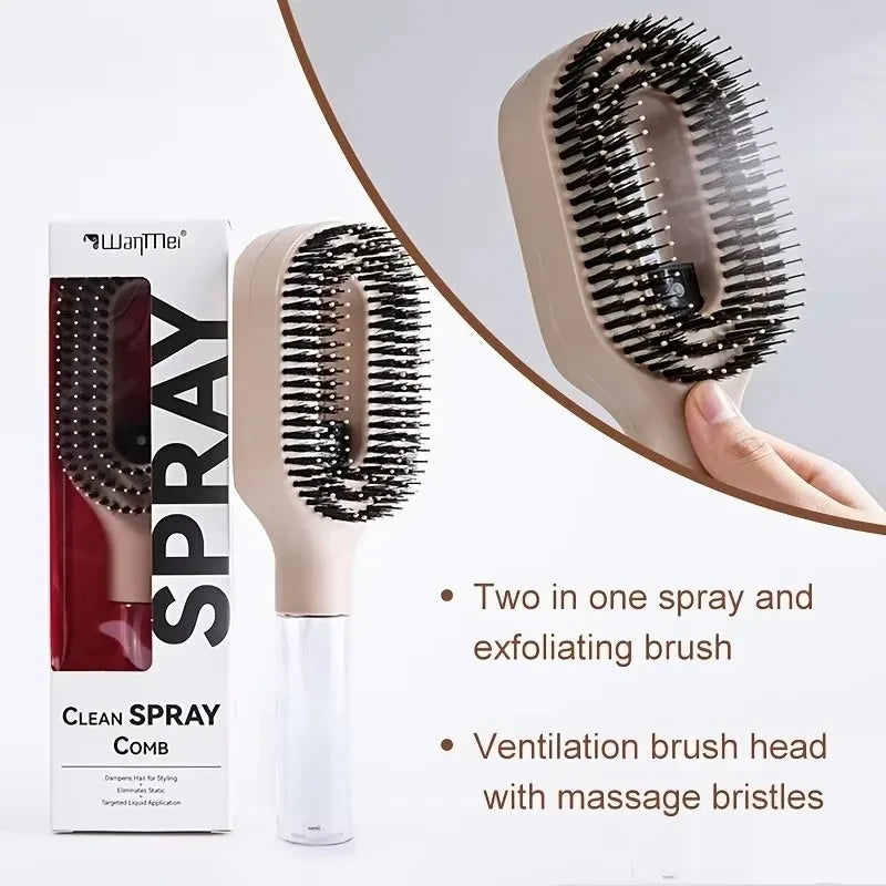 Dual-Function Spray Mist Detangling Comb