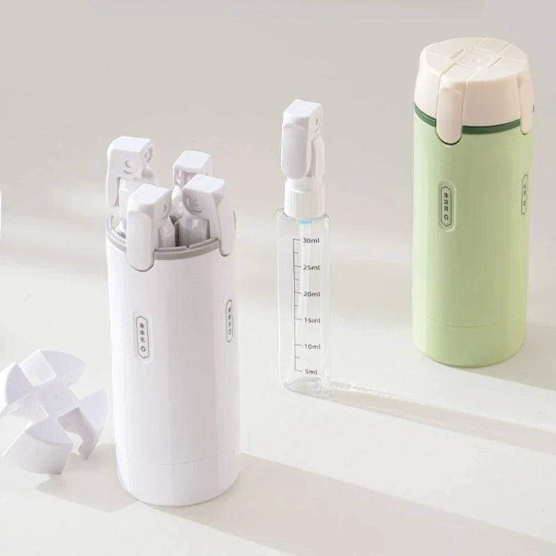 Leakproof 4-in-1 Travel Dispenser