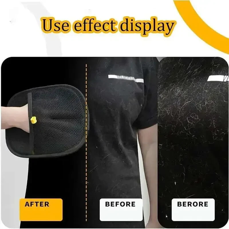 Double-Sided Pet Grooming Gloves