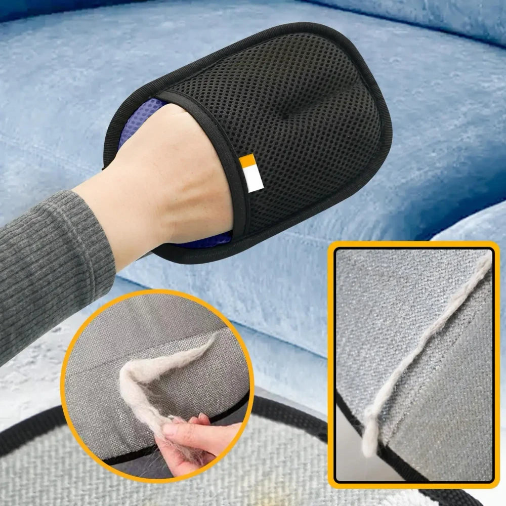 Double-Sided Pet Grooming Gloves