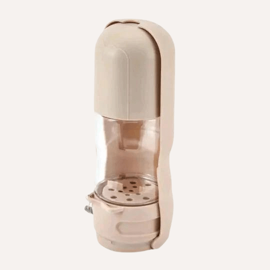 Tilley + Me Travel Dog Water Bottle with Treat Holder – Leakproof & BPA-Free 350mL